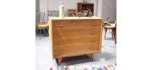 SOLDES - Large commode vintage pieds compas 1 mètre