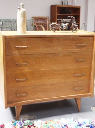 SOLDES - Large commode vintage pieds compas 1 mètre