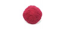 Coussin en velours plissé