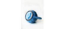 Ancienne théière en céramique bleue
