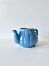 Ancienne théière en céramique bleue