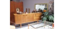 Enfildade vintage scandinave 1960's bois zebrano