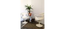Paire de fauteuils Tulipe pivotants des années 60