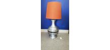 lampe vintage en aluminium brossé double éclairage 