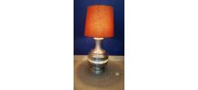 lampe vintage en aluminium brossé double éclairage 