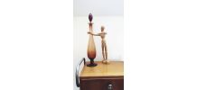 Carafe années 60 ambrée