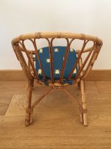 Deux fauteuils corbeille en osier (enfants)
