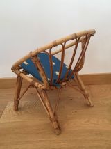 Deux fauteuils corbeille en osier (enfants)