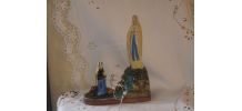 Ancienne statuette religieuse NOTRE DAME DE LOURDES