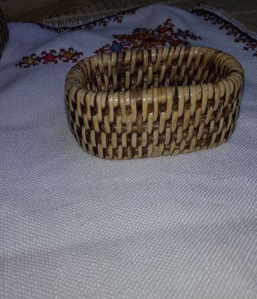 10 rond de serviettes en rotin