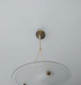 Suspension Art Déco en pate de verre