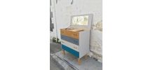 Commode / coiffeuse rétro à clapet
