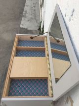 Commode / coiffeuse rétro à clapet