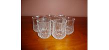 6 VERRES A DIGESTIF EN CRISTAL D'ARQUES