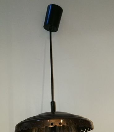 GRAEWE / Lustre cuivre et verre des années 70's "Ref 1143"