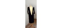 KAMOSHO / Robe de soirée noire et argentée taille 2 