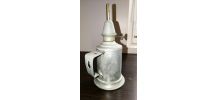 Lampe à essence de la marque "BRULOR " en métal blanc