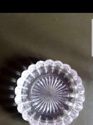3 cendriers cristal 