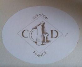 Coffret de salières en porcelaine avec petites cuillères dor