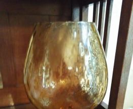 Grand verre decoratif