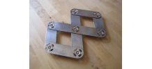 Dessous de plat de la marque SEB pliant en métal vintage