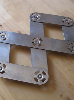 Dessous de plat de la marque SEB pliant en métal vintage