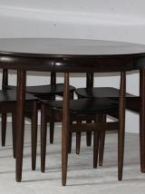 Hans Olsen - Frem Rojle - Table ronde et 6 chaises
