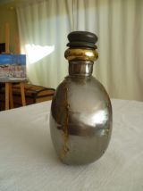 Gourde artisanale métal poli Rajasthan XXème