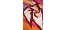 FOULARD ROSE ANNÉE 70