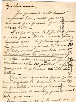 carte postale n et b chapelle tombeau MB Soubirous