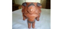 Vase tripode (style précolombien) vintage Mexique