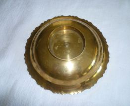 Coupelle laiton ciselée polychrome Inde