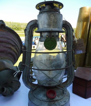 Ancienne lampe tempête marine authentique