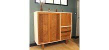 Secretaire- Penderie - Commode rotin années