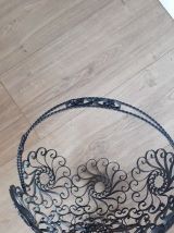 Panier en fer forgé vintage
