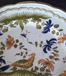 Assiette Vintage reproduction Vieux Moustiers 18 éme siécle