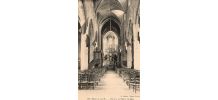 carte postale n et b Eglise de St Malo vers 1920