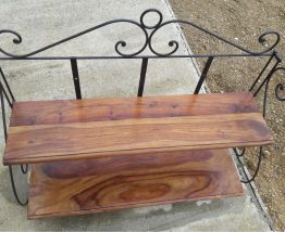 ETAGERE MURALE  FER FORGE