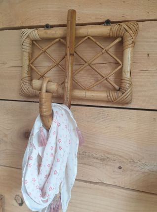 Patère en rotin 