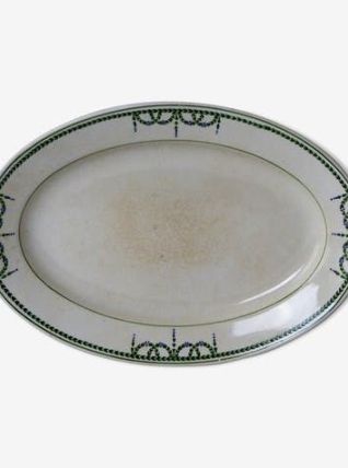 Plat de service ovale 