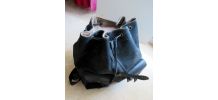 Sac à dos noir en très beau cuir