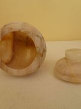 Petit pot en oxyx marbre 1970 Inde