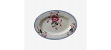 Plat de service en porcelaine opaque