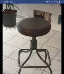 Tabouret industriel vintage 