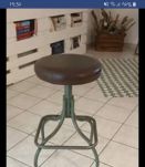 Tabouret industriel vintage 