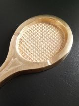 Cendrier raquette en laiton 