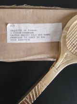 Cendrier raquette en laiton 