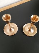 Paire de Bougeoirs en laiton 