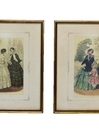 Cadres gravure de mode