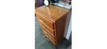 Chiffonnier, semainier vintage scandinave pieds compas 
